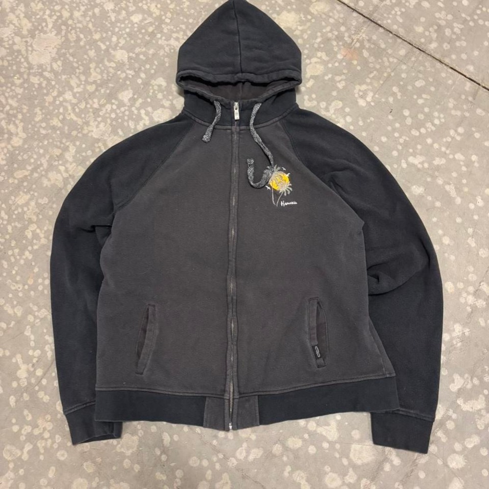 Vintage Hawaii Crazy Shirts Full Zip Surf Hoodie Size XL